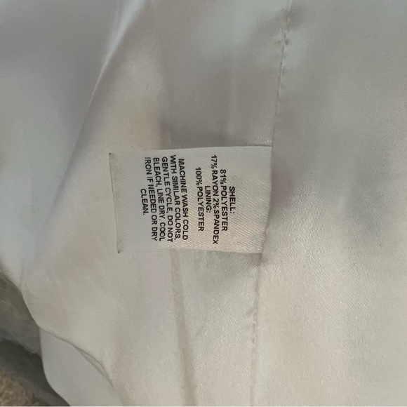 Dressy WHBM Ivory Jacket w/Single Button - Picture 5 of 6
